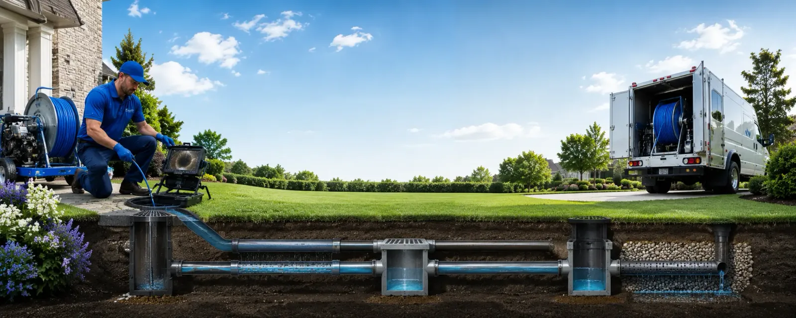 Outdoor drain cleaning information for Miles, IA
